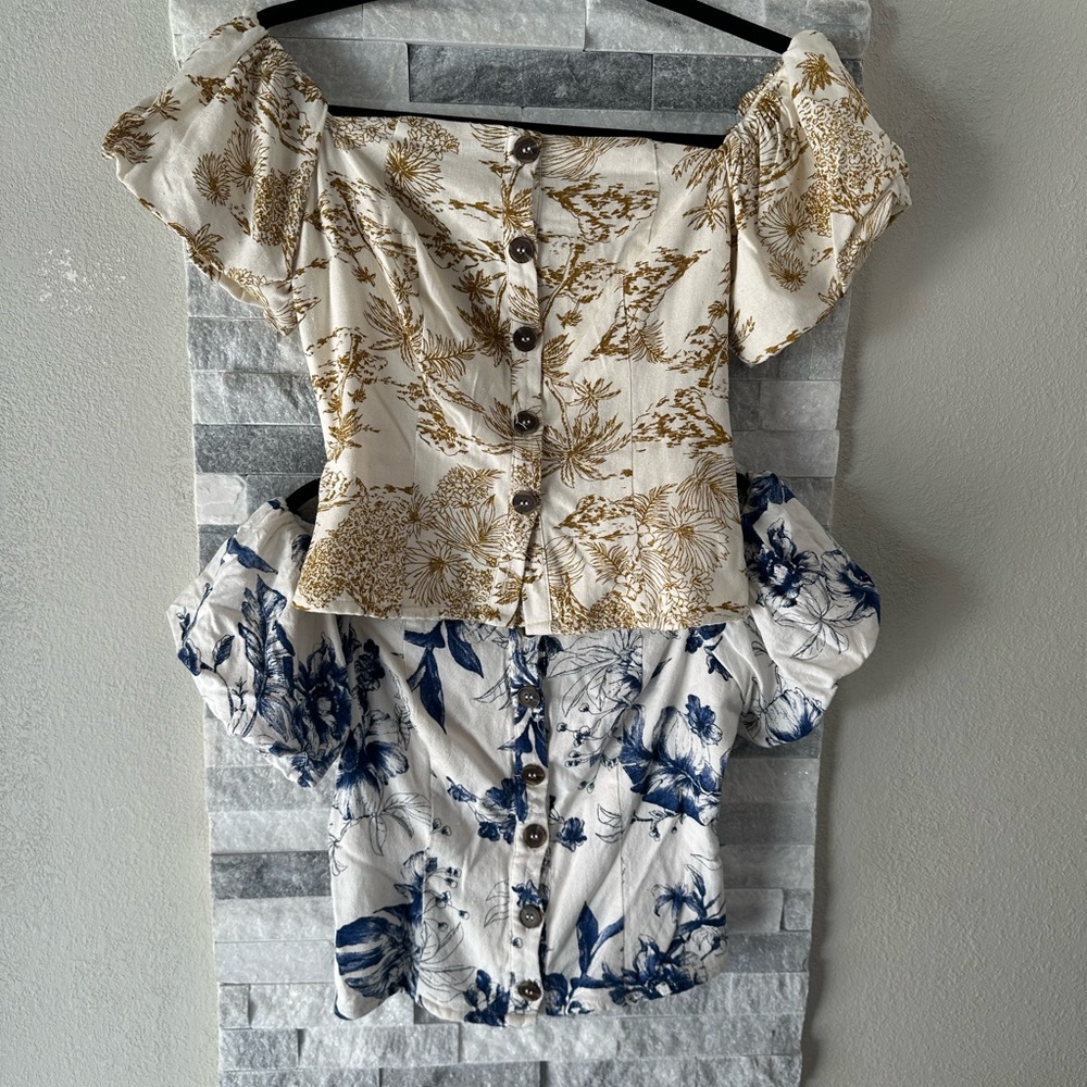 Cropped Floral Top